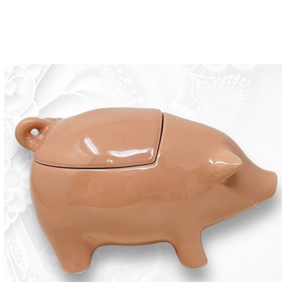 NEW Rae Dunn Oink Pig Canister ~ Pink - Picture 4 of 9